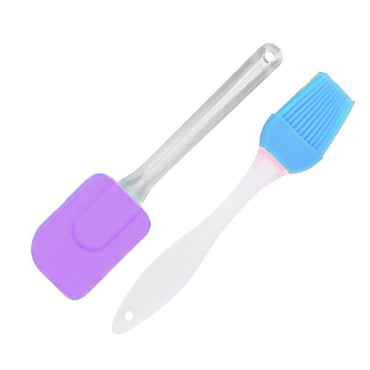 Silicone Spatula and Brush Set ( 2 Pcs) - Karout Online -Karout Online Shopping In lebanon - Karout Express Delivery