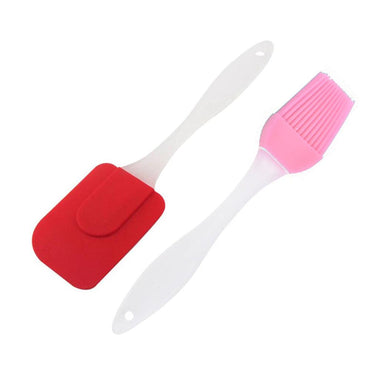 Silicone Spatula and Brush Set ( 2 Pcs) - Karout Online -Karout Online Shopping In lebanon - Karout Express Delivery