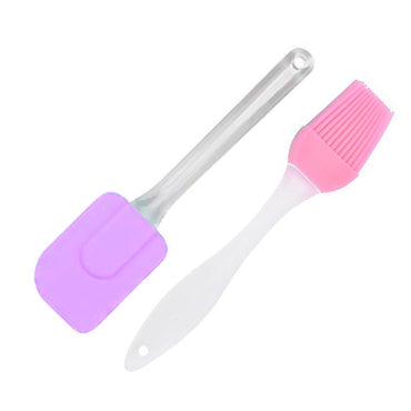 Silicone Spatula and Brush Set ( 2 Pcs) - Karout Online -Karout Online Shopping In lebanon - Karout Express Delivery