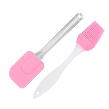 Silicone Spatula and Brush Set ( 2 Pcs) - Karout Online -Karout Online Shopping In lebanon - Karout Express Delivery
