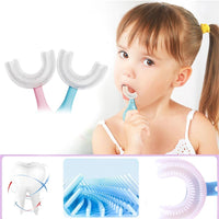 Children U shaped Toothbrush 360 full Mouth Cleaning 2-6 years / 22FK041 - Karout Online -Karout Online Shopping In lebanon - Karout Express Delivery