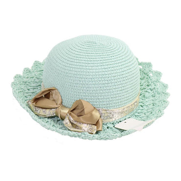 Straw Bow Deigned Hat.