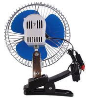 Shop Online 8 Inch 12V Car Oscillating Fan Vehicle Auto Car Fan with Clip Cigarette Lighter Plug - Karout Online Shopping In lebanon