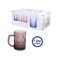 Multi Color Glass Cups *6.