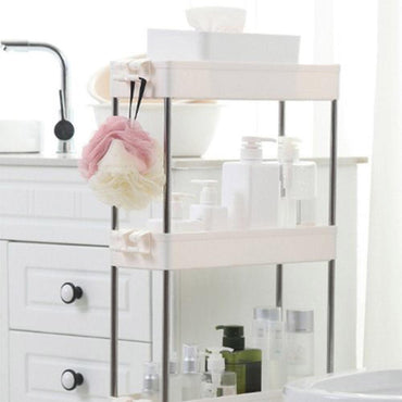 Slim Storage Carts 3 Layer Trolley Wheel Kitchen Tableware Organizer Bathroom Organizer Bracket Storage shelves - Karout Online -Karout Online Shopping In lebanon - Karout Express Delivery