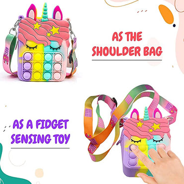 Small Pop It Fidget Unicorn Bag / 22FK130