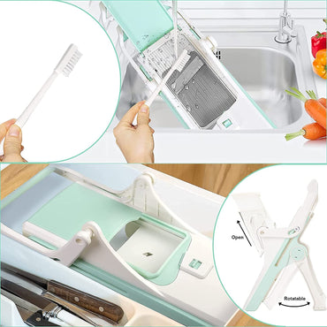 **(Net)** - Multifunction Meat Cutter Vegetable Fruit Slicer Grater Manual Food Chopper Set