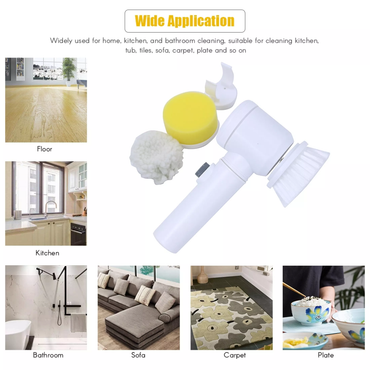 (Net) 5 In 1 Multifunctional Electric Magic Cleaning Brush / 100988 / KC23-270 / KN-295 / KQ367-1