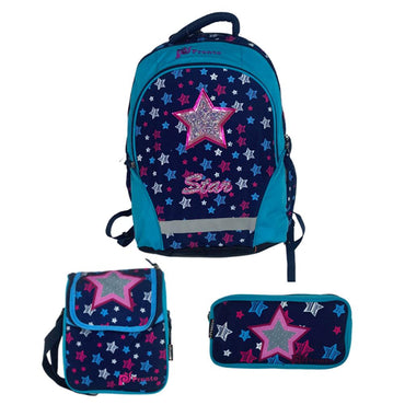 Pronto 18 Inch School Bag Star Set-1 (3 Pieces) - Karout Online -Karout Online Shopping In lebanon - Karout Express Delivery