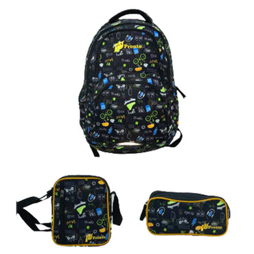 Pronto 18 Inch Skater School Bag Set-2 ( 3 Piece ) - Karout Online -Karout Online Shopping In lebanon - Karout Express Delivery