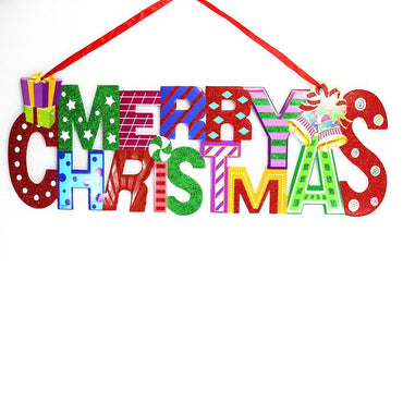 Merry Christmas Foam Door Hanger 50 cm.