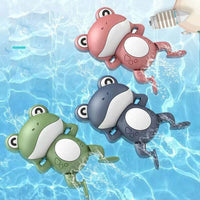 Baby Bath Toys Cute Swimming Floating Frog Animal clock machine For Boys and Girls /2320854940009