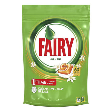 Fairy 1st Cleaning Action Dishwasher Capsules Orange, 60.