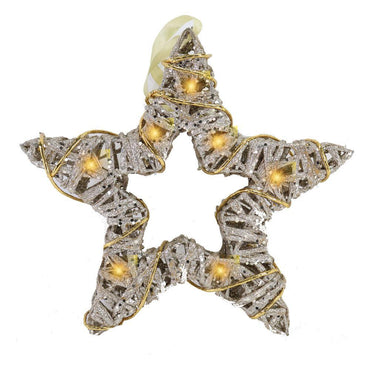 Christmas Glitter Light Up Star 35 cm (10 lamps).