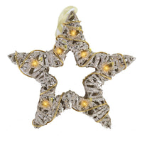 Christmas Glitter Light Up Star 35 cm (10 lamps).