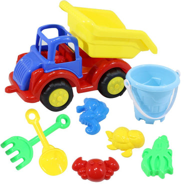 Truck Beach Toys Set 8 pcs - Karout Online -Karout Online Shopping In lebanon - Karout Express Delivery