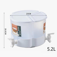 3 compartment kitchen juice jug with detachable swivel tap - Karout Online -Karout Online Shopping In lebanon - Karout Express Delivery