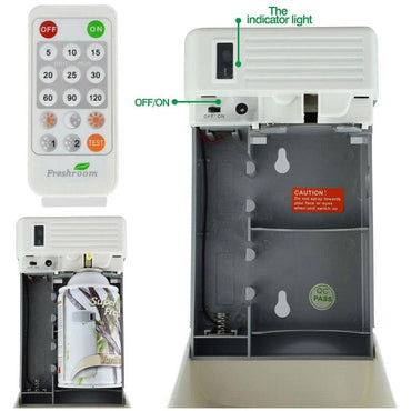 Automatic Spray air Freshener Aerosol Dispenser With Remote Control - Karout Online -Karout Online Shopping In lebanon - Karout Express Delivery