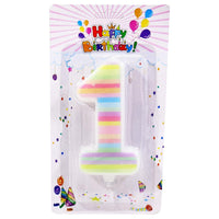 Birthday Big Dashed Numbers Candle  / P-369 - Karout Online -Karout Online Shopping In lebanon - Karout Express Delivery