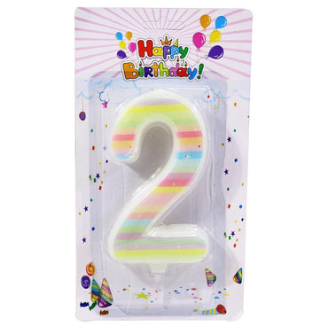 Birthday Big Dashed Numbers Candle  / P-369 - Karout Online -Karout Online Shopping In lebanon - Karout Express Delivery