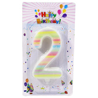 Birthday Big Dashed Numbers Candle  / P-369 - Karout Online -Karout Online Shopping In lebanon - Karout Express Delivery