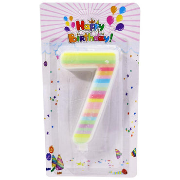 Birthday Big Dashed Numbers Candle  / P-369 - Karout Online -Karout Online Shopping In lebanon - Karout Express Delivery