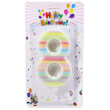 Birthday Big Dashed Numbers Candle  / P-369 - Karout Online -Karout Online Shopping In lebanon - Karout Express Delivery