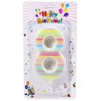 Birthday Big Dashed Numbers Candle  / P-369 - Karout Online -Karout Online Shopping In lebanon - Karout Express Delivery