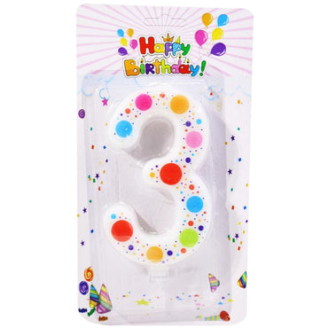 Birthday- Big Dotted Numbers Candle / P-370 - Karout Online -Karout Online Shopping In lebanon - Karout Express Delivery