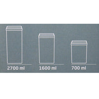 Organizer Plastic Storage Containers Set of 3 / ORG 123 - Karout Online -Karout Online Shopping In lebanon - Karout Express Delivery