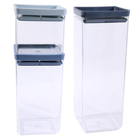 Organizer Plastic Storage Containers Set of 3 / ORG 123 - Karout Online -Karout Online Shopping In lebanon - Karout Express Delivery