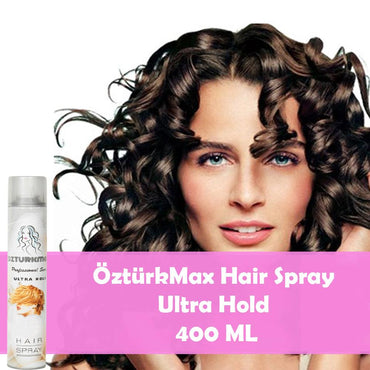 ÖztürkMax Hair Spray Ultra Hold 400 ML - Karout Online -Karout Online Shopping In lebanon - Karout Express Delivery
