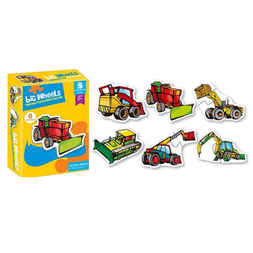 Big Wheels Two and Three Piece Puzzle (6 in a box).