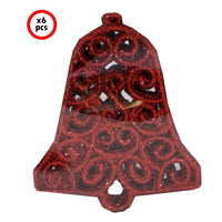 Christmas Call Bells Glitter Trees Decoration *6.
