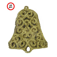 Christmas Call Bells Glitter Trees Decoration *6.