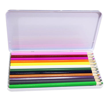 Maow Meow 12 colour pencil Metal case / KC-151 - Karout Online -Karout Online Shopping In lebanon - Karout Express Delivery