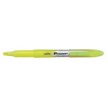 Bic Cello Power Highlighter / Yellow - Karout Online -Karout Online Shopping In lebanon - Karout Express Delivery