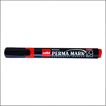 Bic Cello Assorted Permanent Marker Pen / Red - Karout Online -Karout Online Shopping In lebanon - Karout Express Delivery