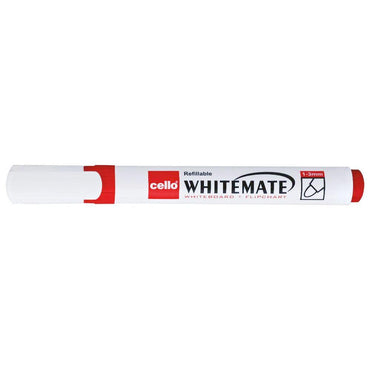 Bic Cello Refillable Whitemate White Board Marker / Red - Karout Online -Karout Online Shopping In lebanon - Karout Express Delivery