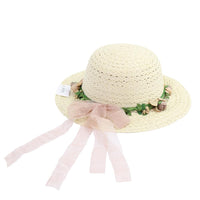 Straw Flower Designed Hat.
