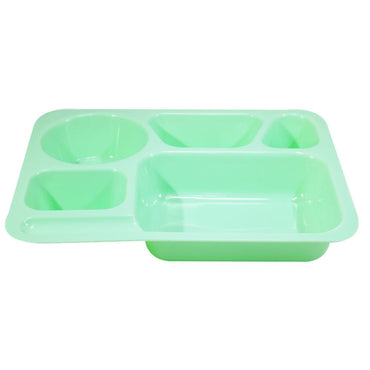 Plastic 5 Compartment Plate With Lid / 758 - Karout Online -Karout Online Shopping In lebanon - Karout Express Delivery
