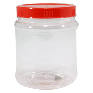 Transparent Plastic Jar / 028 / 808285 - Karout Online -Karout Online Shopping In lebanon - Karout Express Delivery