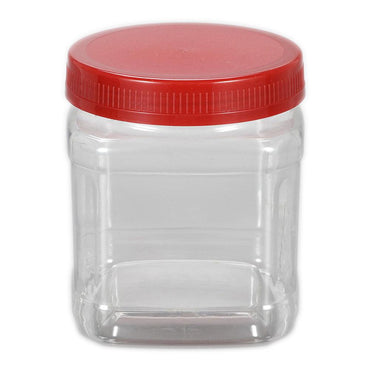Transparent Plastic Jar / 028 / 808285 - Karout Online -Karout Online Shopping In lebanon - Karout Express Delivery