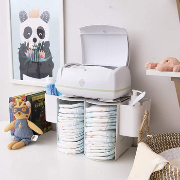Prince Lionheart Modular Nappy Depot (White, 2 Hooks) - Karout Online -Karout Online Shopping In lebanon - Karout Express Delivery