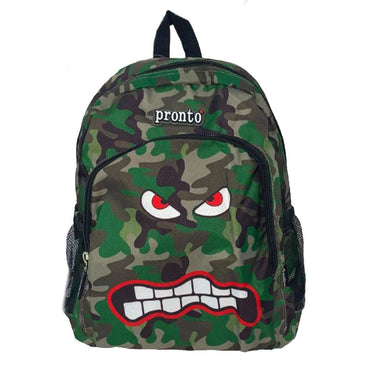 Pronto 16 Inch Army School Bag - Karout Online -Karout Online Shopping In lebanon - Karout Express Delivery