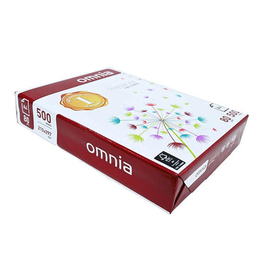 Omnia Copy Paper 5-Ream/Box – 2500 Sheets Paper- A4 Size-80gsm - Karout Online -Karout Online Shopping In lebanon - Karout Express Delivery