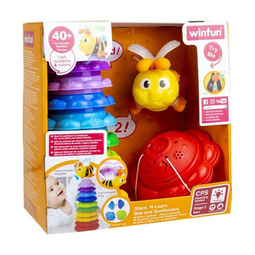 Win Fun Stack N Learn Bee and Sun Flowers - Karout Online -Karout Online Shopping In lebanon - Karout Express Delivery