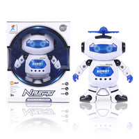 B/O DANCING ROBOT WITH MUSIC AND LIGHT W,BX.