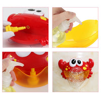 Cute Crab Bubble Machine Automatic Blowing Bubble With Music Baby Bath Funny / 860005