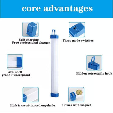 LED Lithium Battery Light USB Rechargeable Magnetic Portable Lamp 100W / Large - Karout Online -Karout Online Shopping In lebanon - Karout Express Delivery
